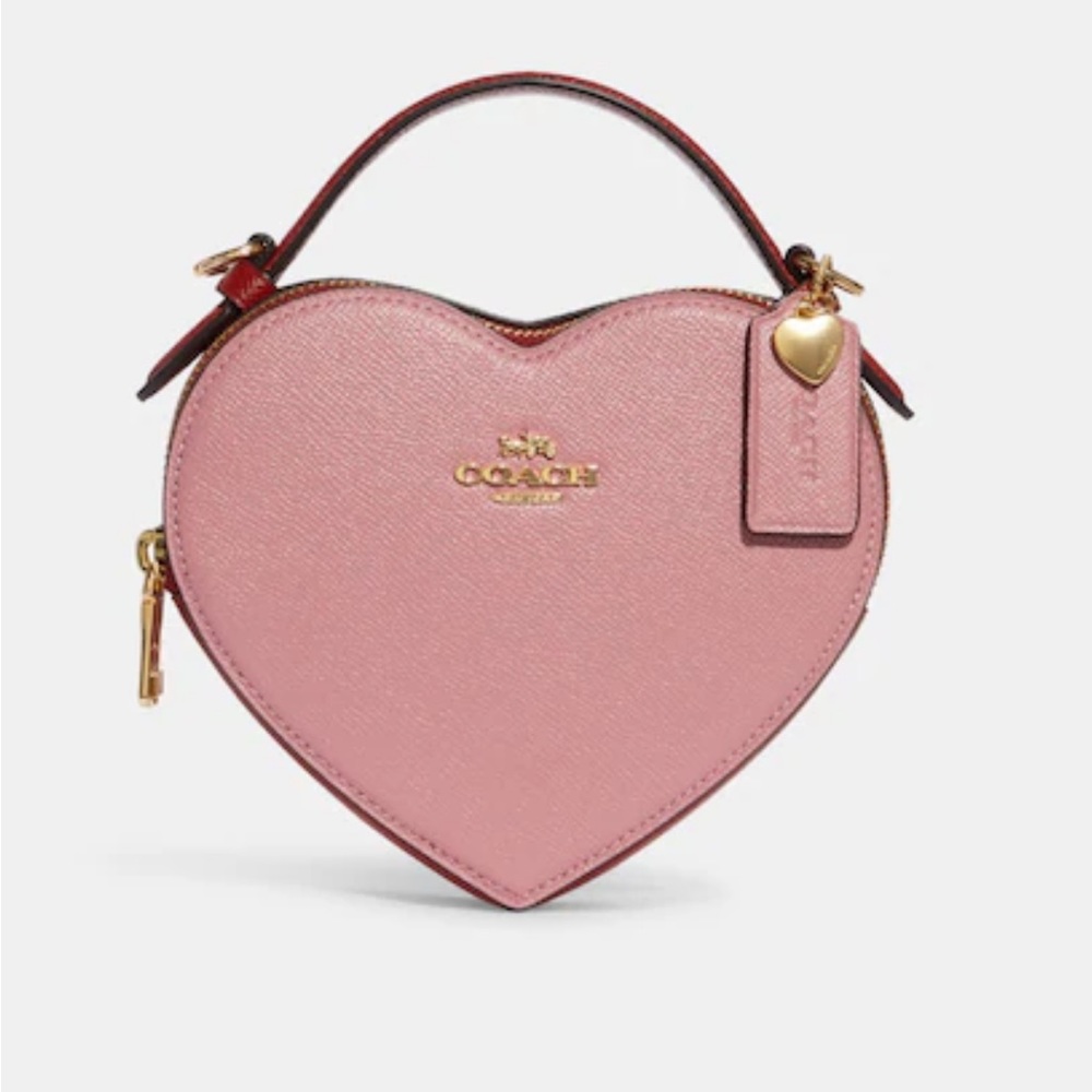 Coach Color Block Heart Purse